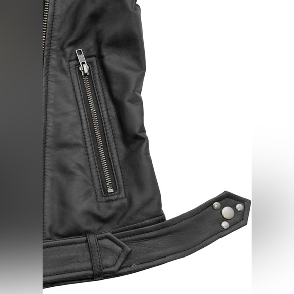 NWT Whet Blu Chloe Leather Jacket Size Large - Picture 4 of 8